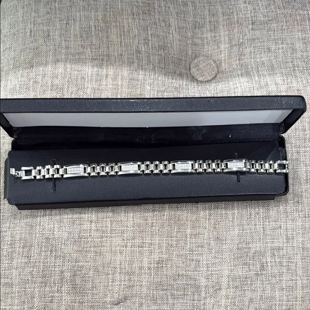 Stainless Steel Silver Bracelet From Kohls  with Black Case